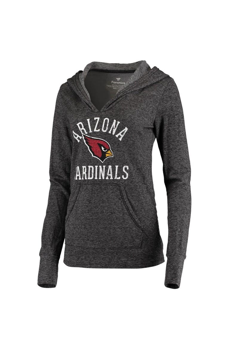 Women's Fanatics Branded Black Arizona Cardinals Doubleface Slub Pullover Hoodie, Alternate, color, Black