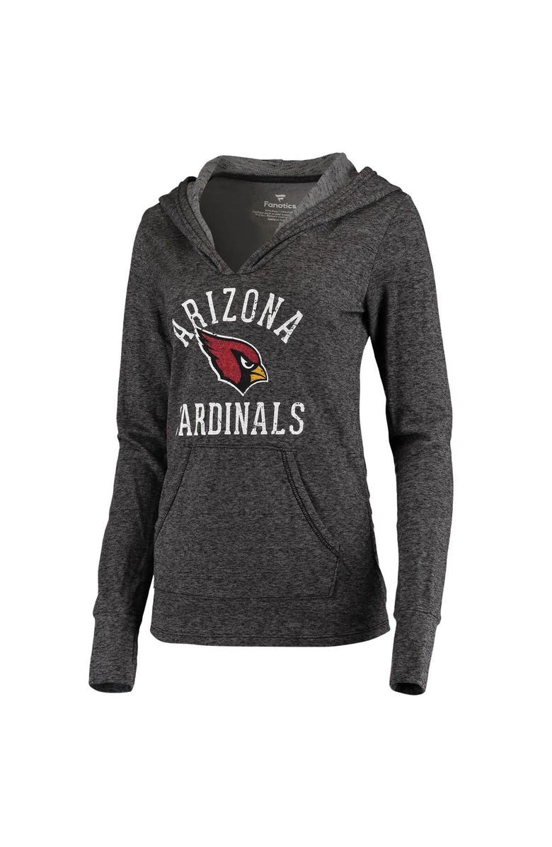 FANATICS Women's Fanatics Branded Black Arizona Cardinals Doubleface Slub Pullover Hoodie, Alternate, color, Black