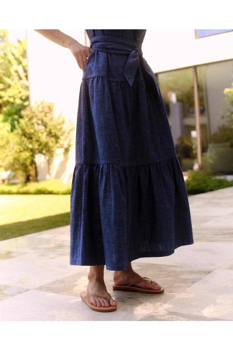 Dara Maxi Dress, Alternate, color, Chambray