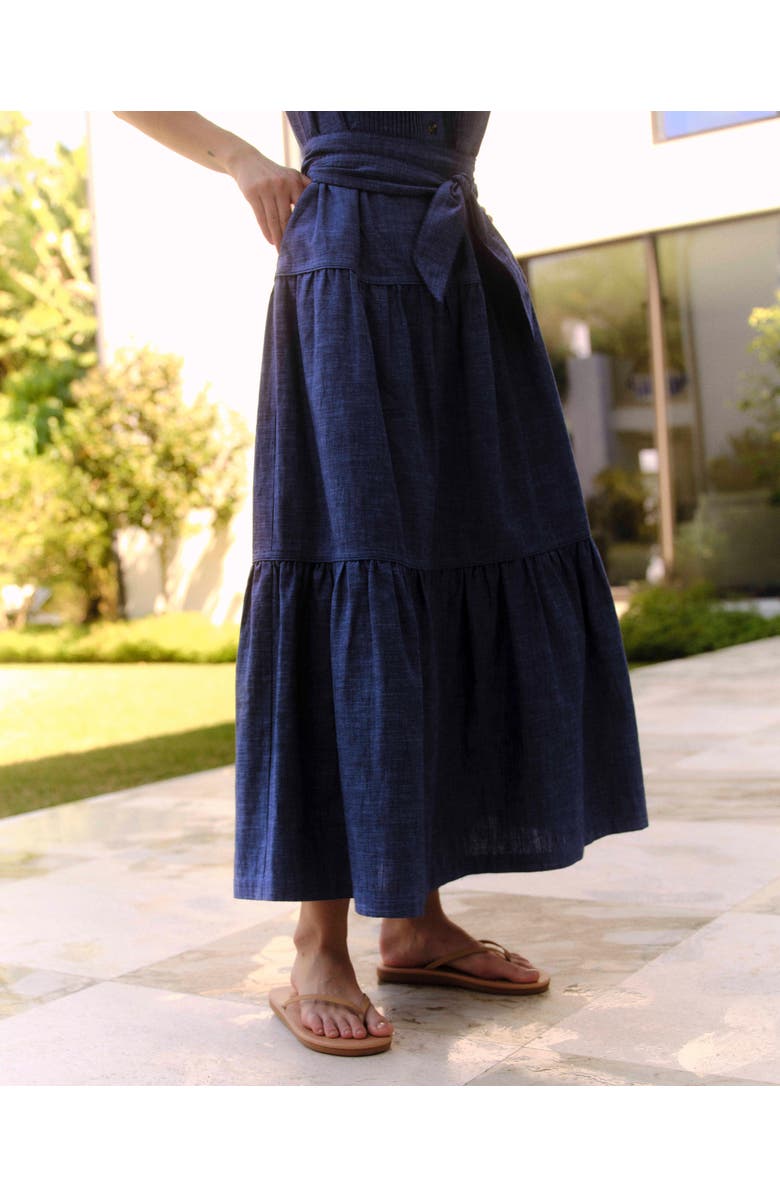 Cartolina Dara Maxi Dress, Alternate, color, Chambray