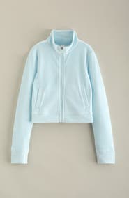 Zella Girl Kids' Downtime Velour Zip Jacket