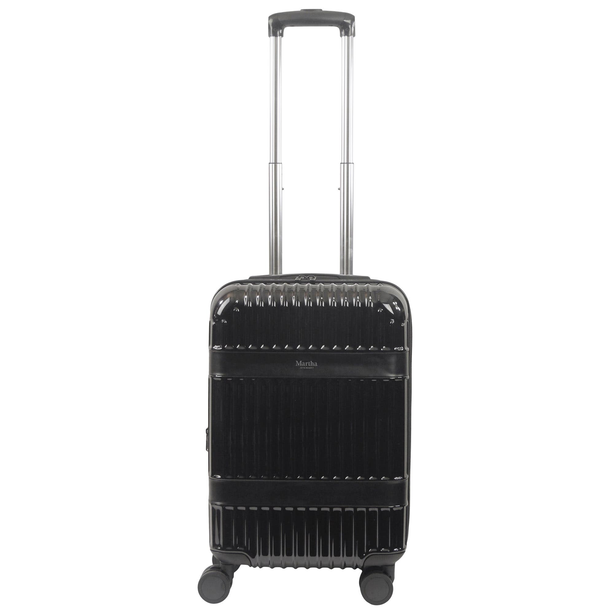 MARTHA STEWART The Bedford 22" Hardcase Carry-On, Alternate, color, Black