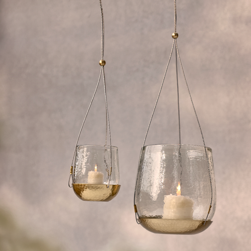 The Collective Home Pebbled Hanging Lantern