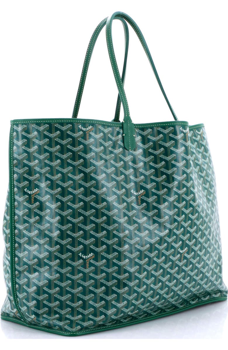 Pre-Owned Goyard Anjou Reversible Tote Coated Canvas GM, Alternate, color, Green