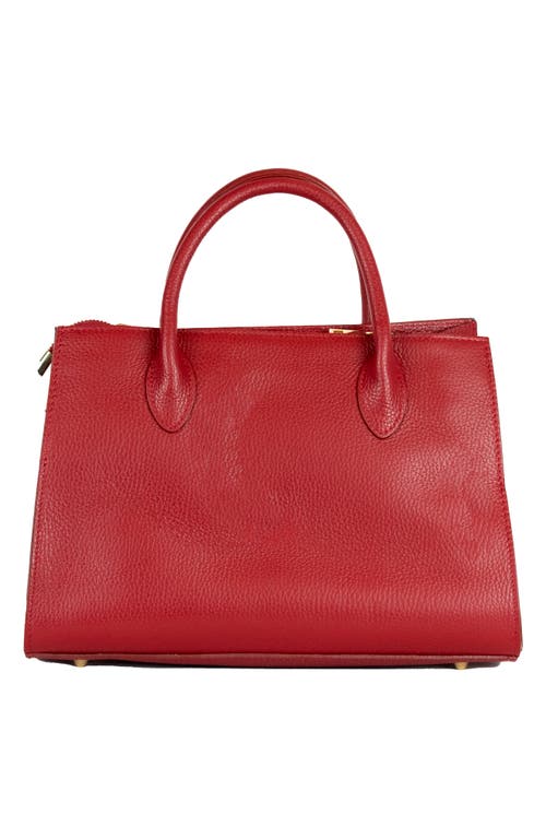 Persaman New York Renata 18 Suede Tote In Red