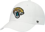 '47 Men's '47 White Jacksonville Jaguars Logo Clean Up Adjustable Hat