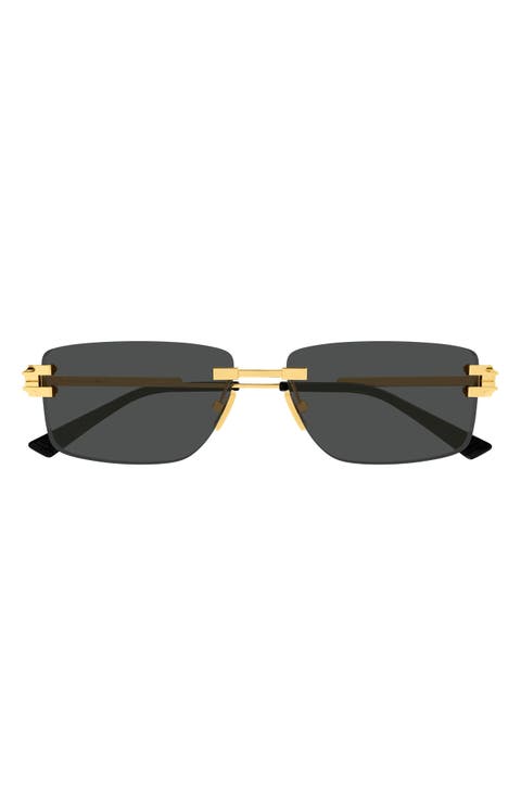 BV1511S 58mm Gradient Rectangular Sunglasses
