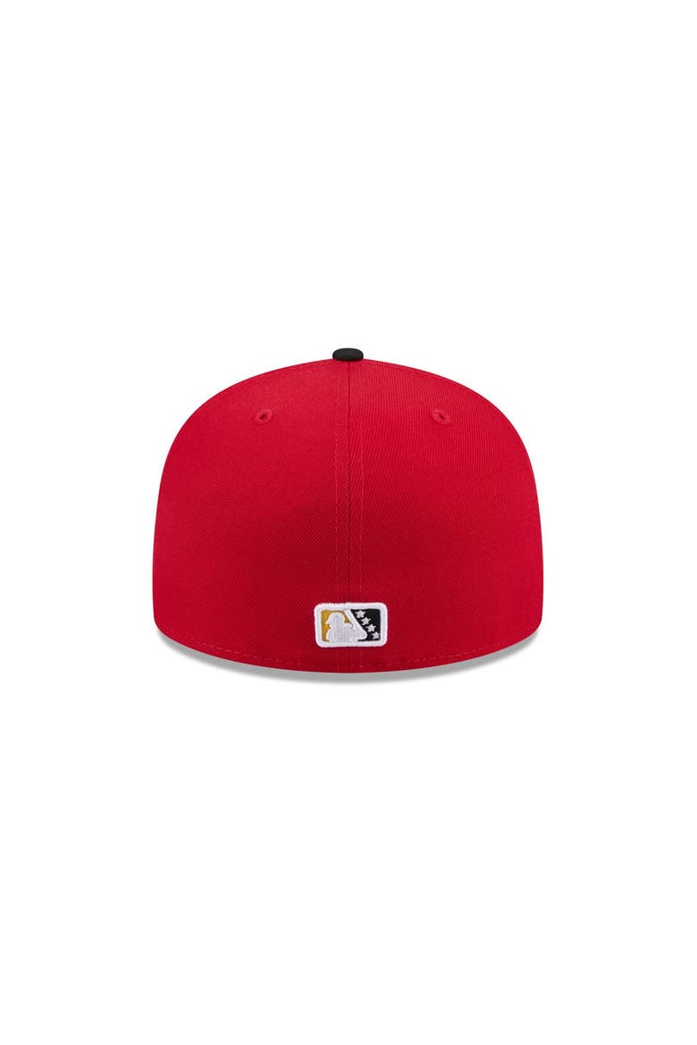 Men's New Era  Red Bowie Baysox Theme Nights 59FIFTY Fitted Hat, Alternate, color, Red