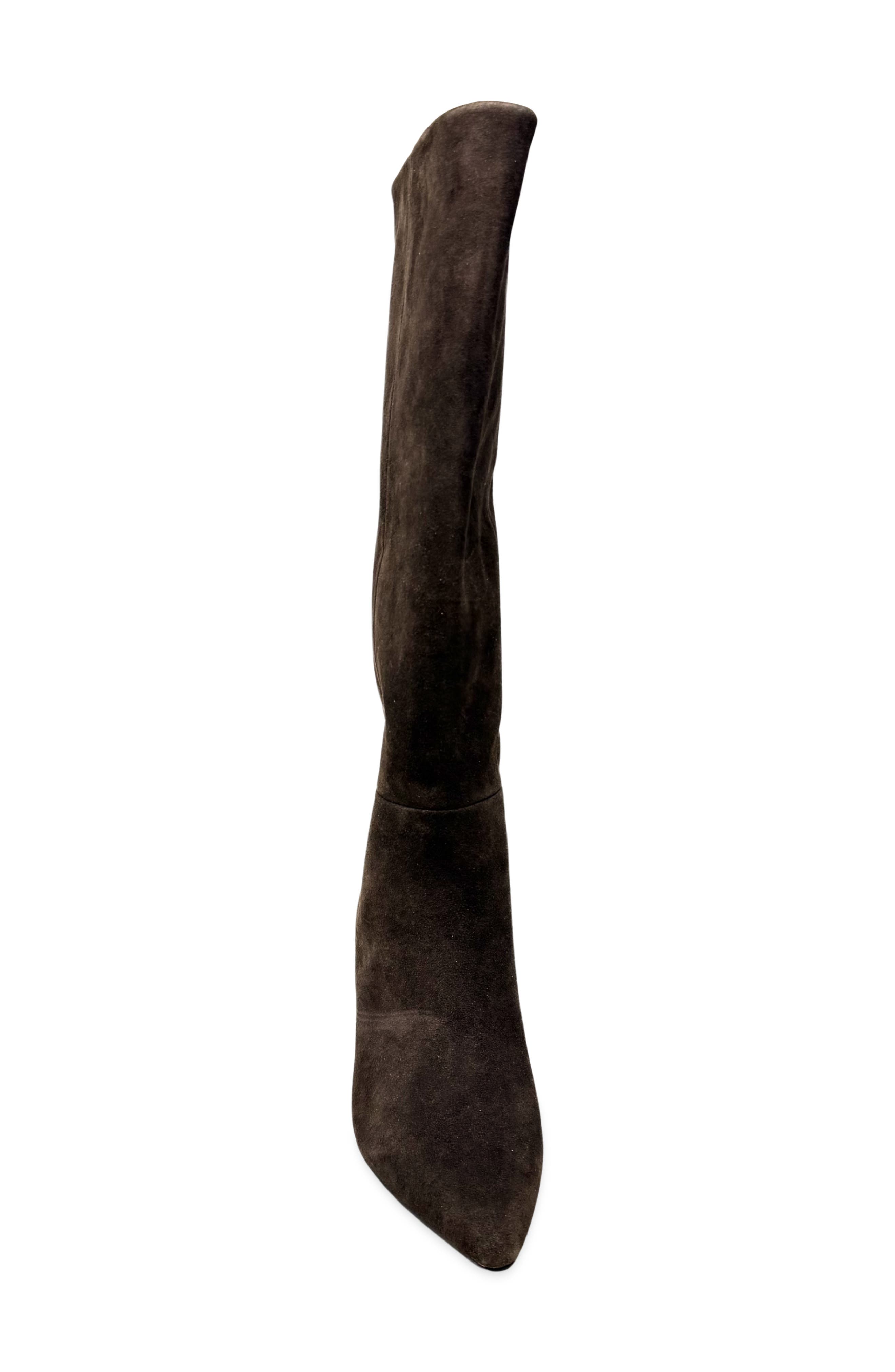 Zelena Suede Knee High Boot, Alternate, color, BROWN SUEDE