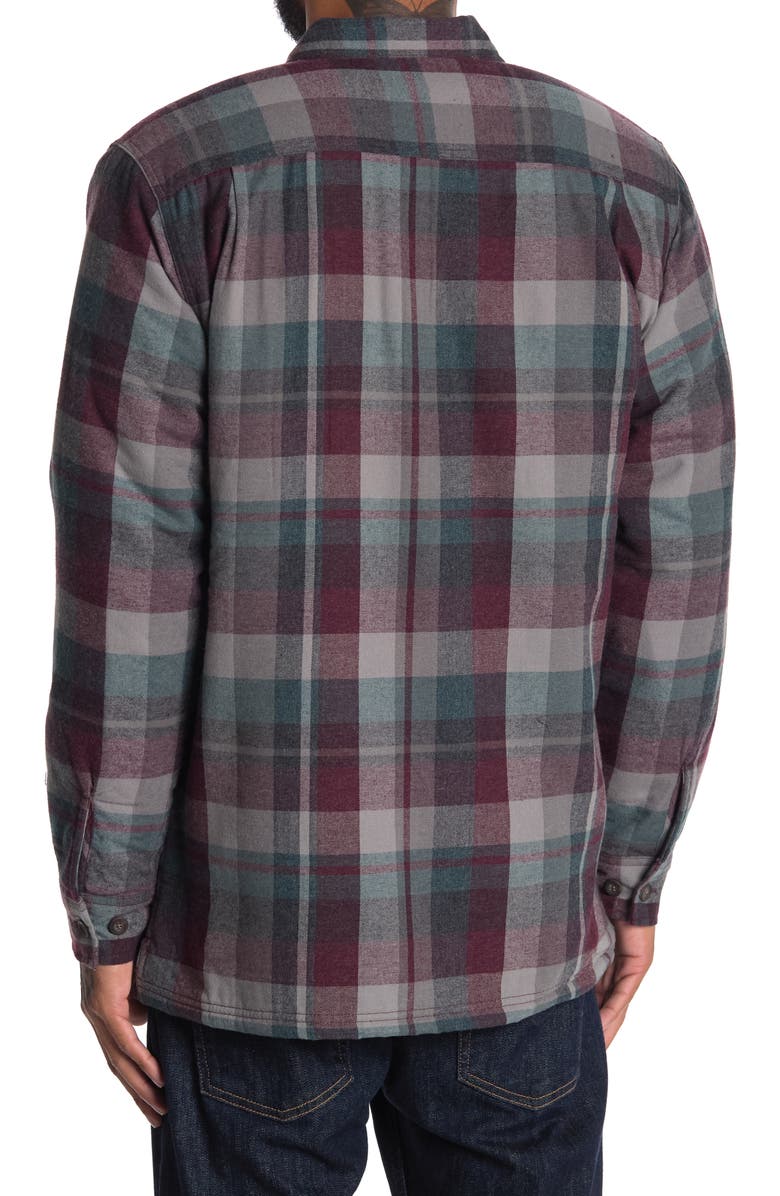 Weatherproof<sup>®</sup> Plaid Print Faux Fur Lined Shirt Jacket, Alternate, color,
