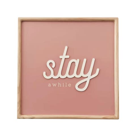 Stay Awhile Wall Decor