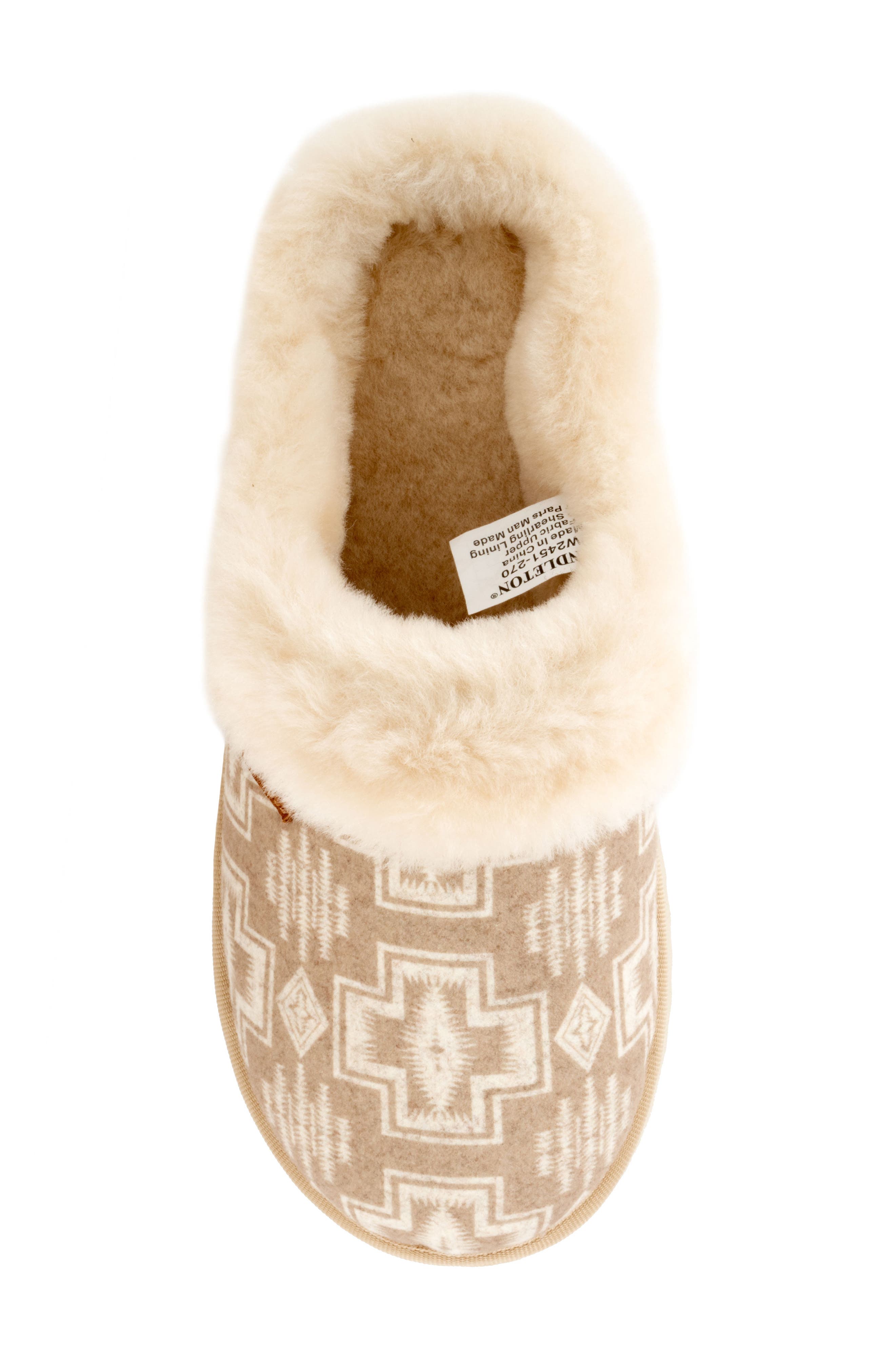 Pendleton Harding Genuine Shearling Lined Scuff Slipper, Alternate, color, 