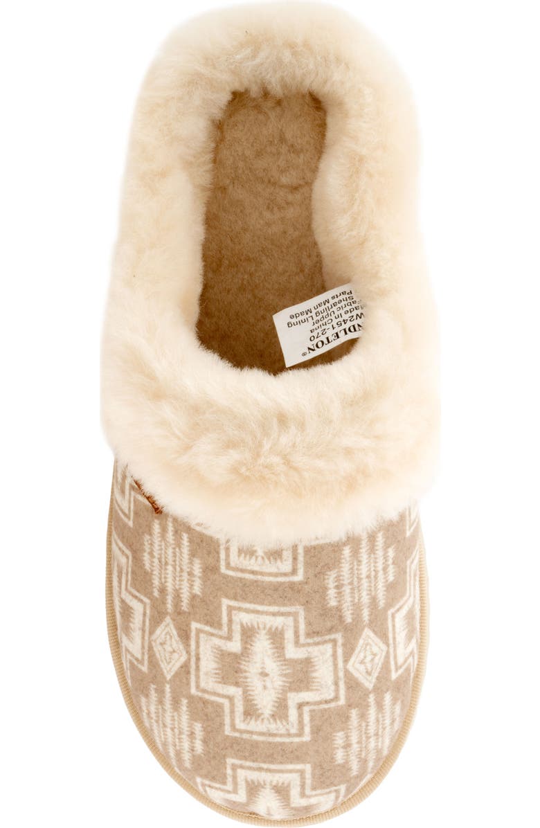Pendleton Harding Genuine Shearling Lined Scuff Slipper, Alternate, color,