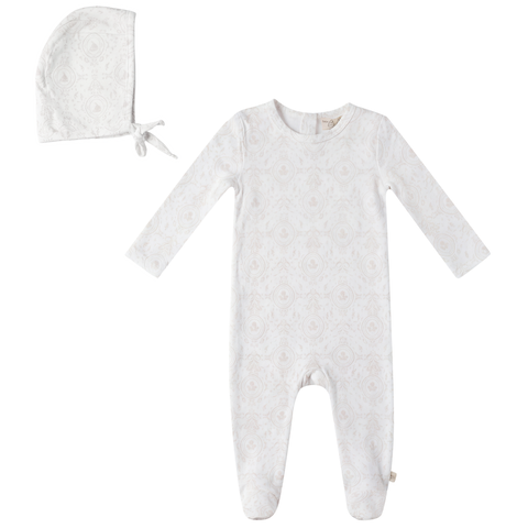Modal Layette Romper with Bonnet Set (Baby)