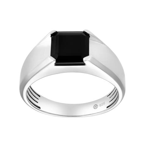 Yoru 2 CT Black Spinel Ring 925 Silver