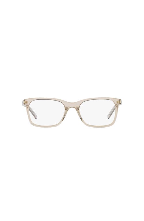 Saint Laurent 54mm Rectangle Optical Glasses In Neutral