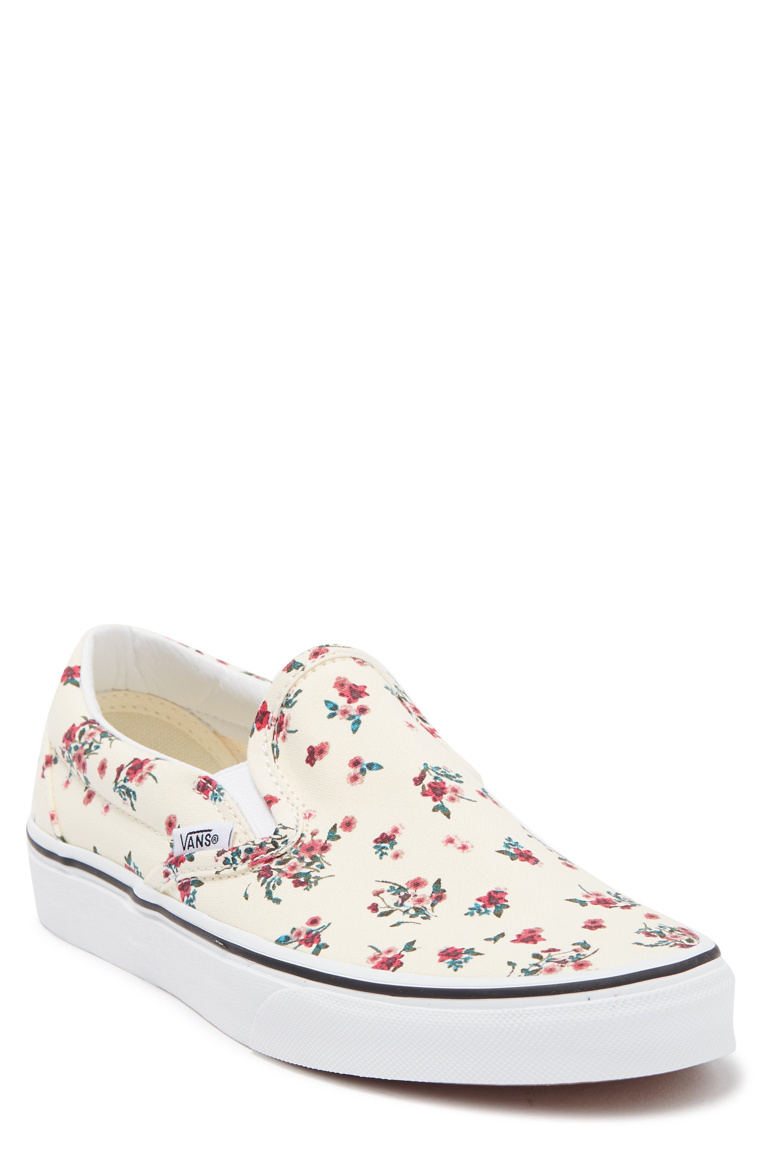 Vans Classic Floral Canvas Slip-On Sneaker, Main, color, 