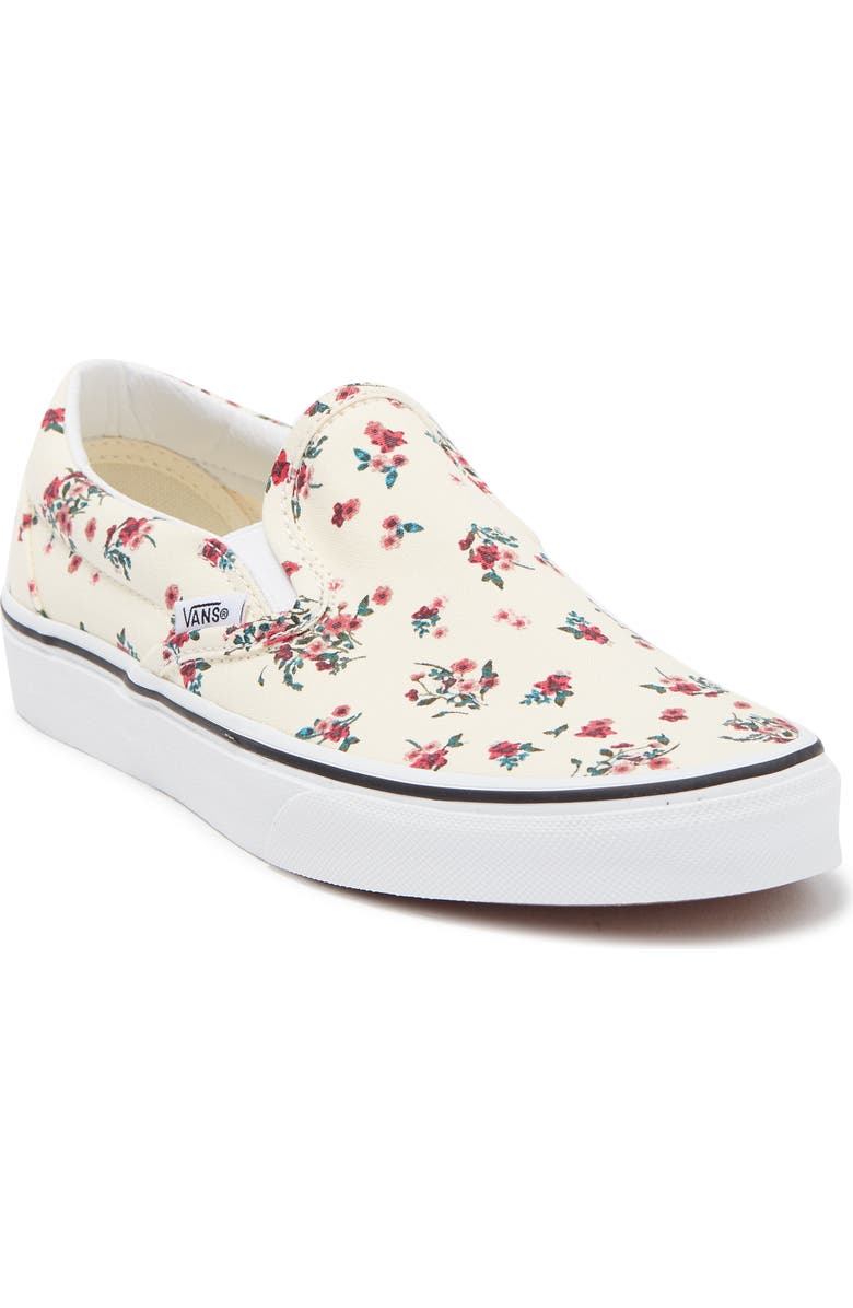 Vans Classic Floral Canvas Slip-On Sneaker, Main, color,