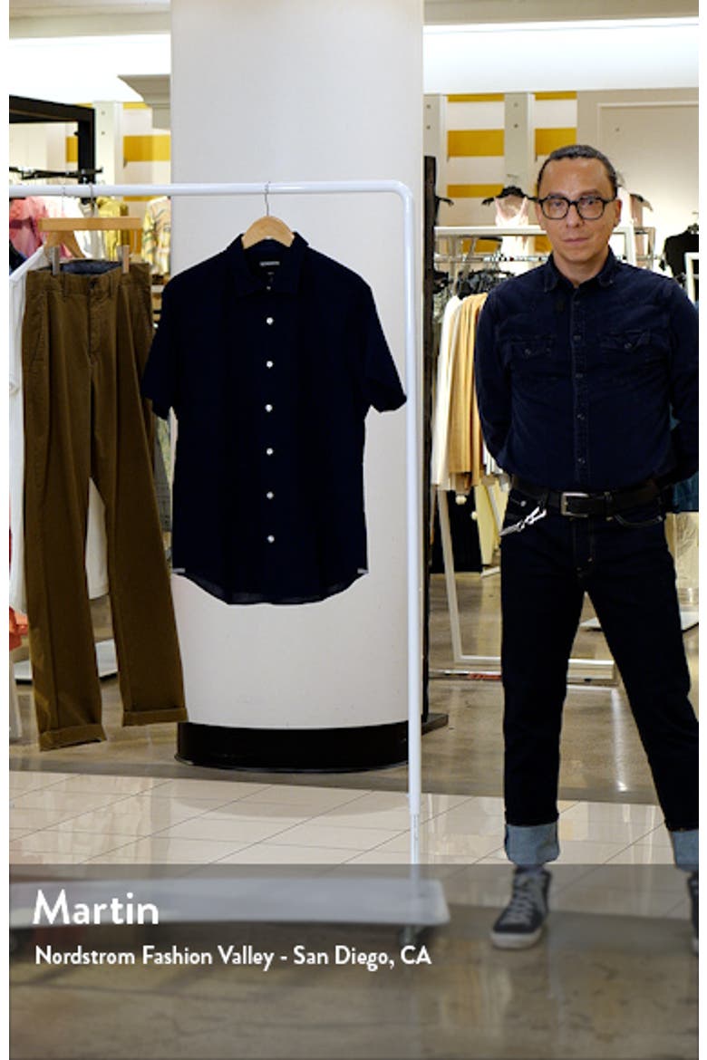 Riviera Slim Fit Short Sleeve Button-Up Shirt video