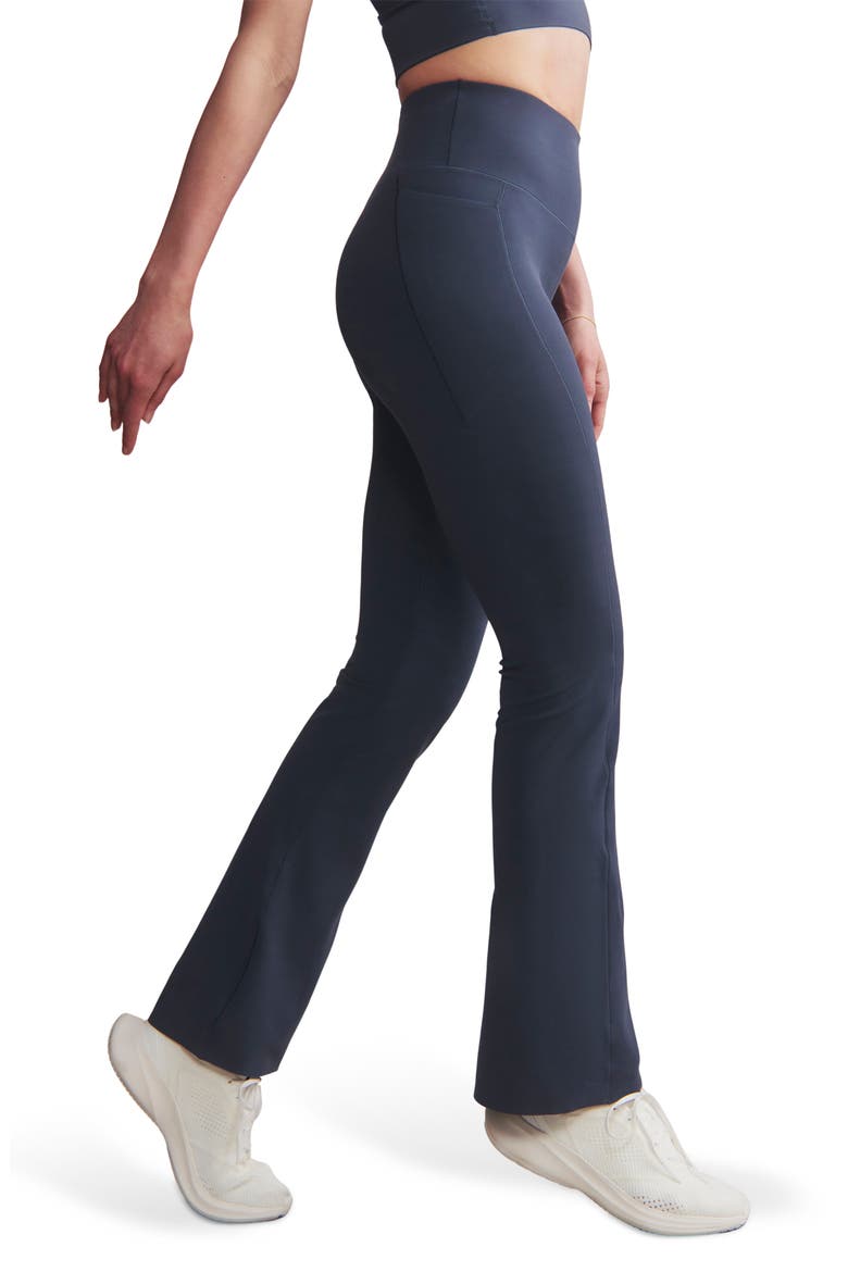 Revive Pocket Flare Leggings, Alternate, color, NAVY BLUE