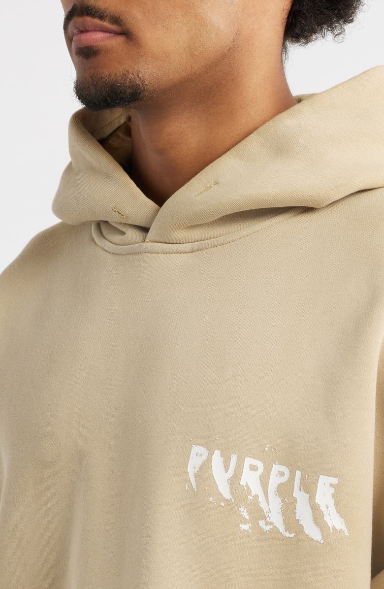 PURPLE BRAND Oversize Heavyweight Fleece Hoodie, Alternate, color, Tan