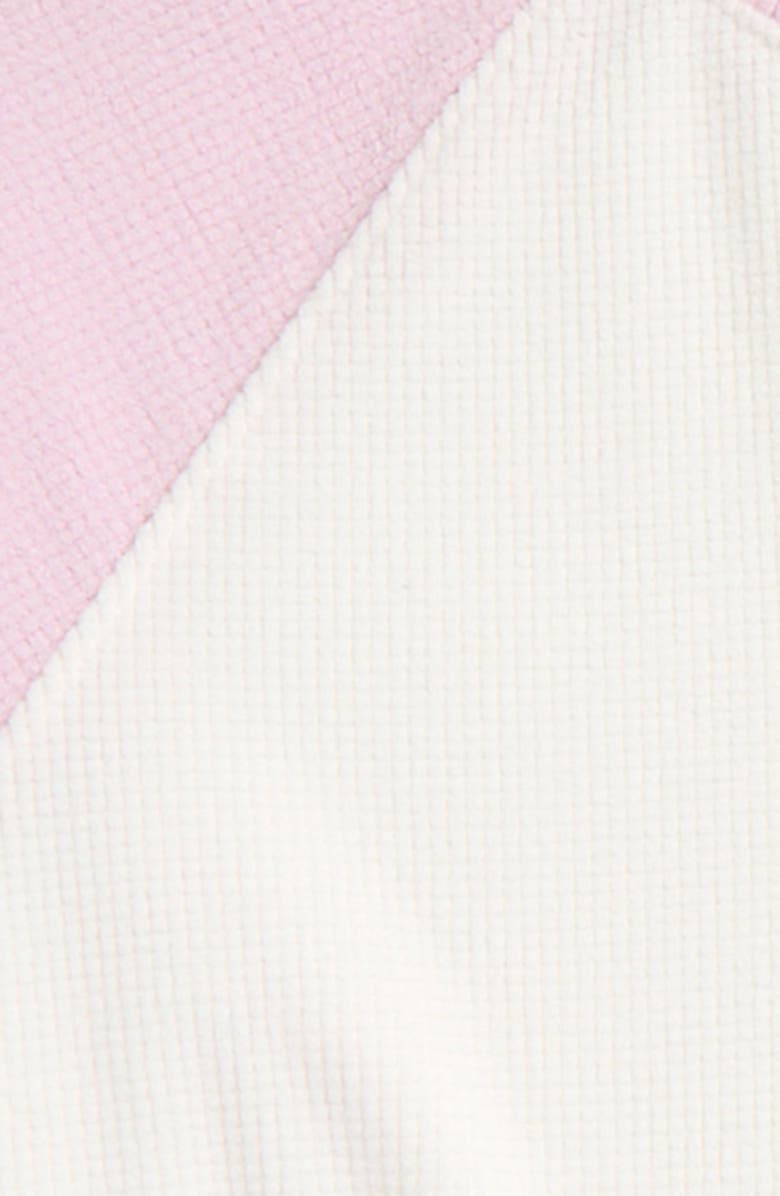 Nordstrom Kids' Two-Piece Henley Short Pajamas, Alternate, color, Purple Snow- Ivory