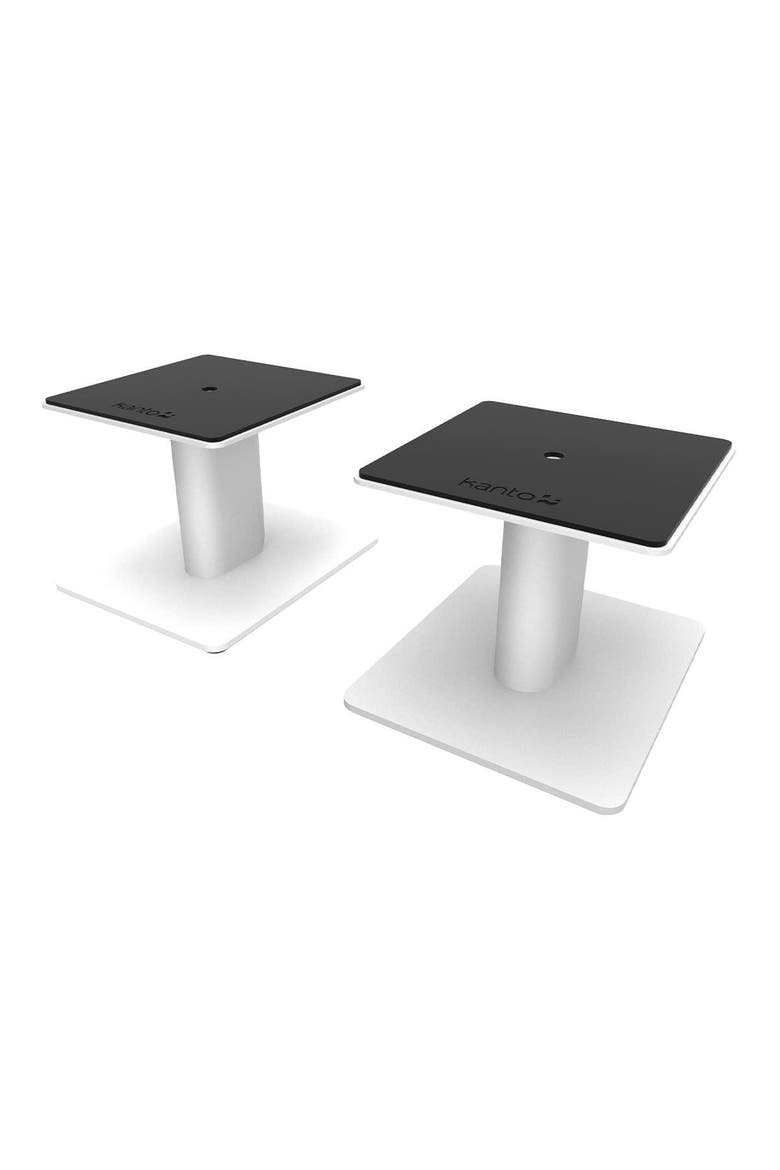 SP6HD 6" Universal Desktop Speaker Stands with Rotating Top Plates and Cable Management - Pair, Main, color, White