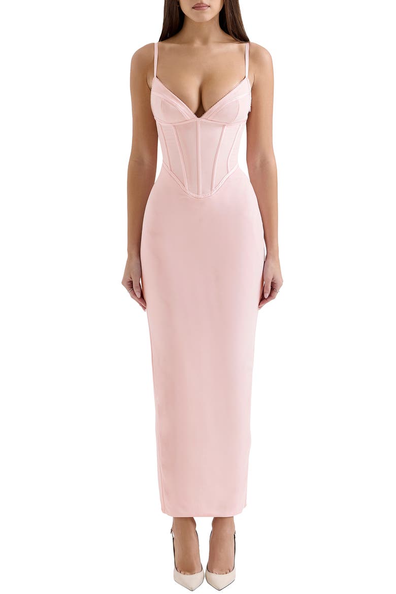 Romy Corset Maxi Dress, Main, color, PINKESQUE