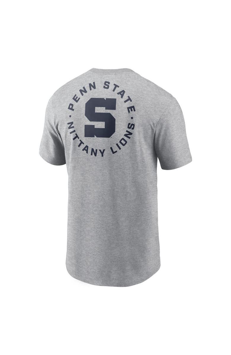 Nike Men's Nike Heather Gray Penn State Nittany Lions Campus 2-Hit T-Shirt, Alternate, color,