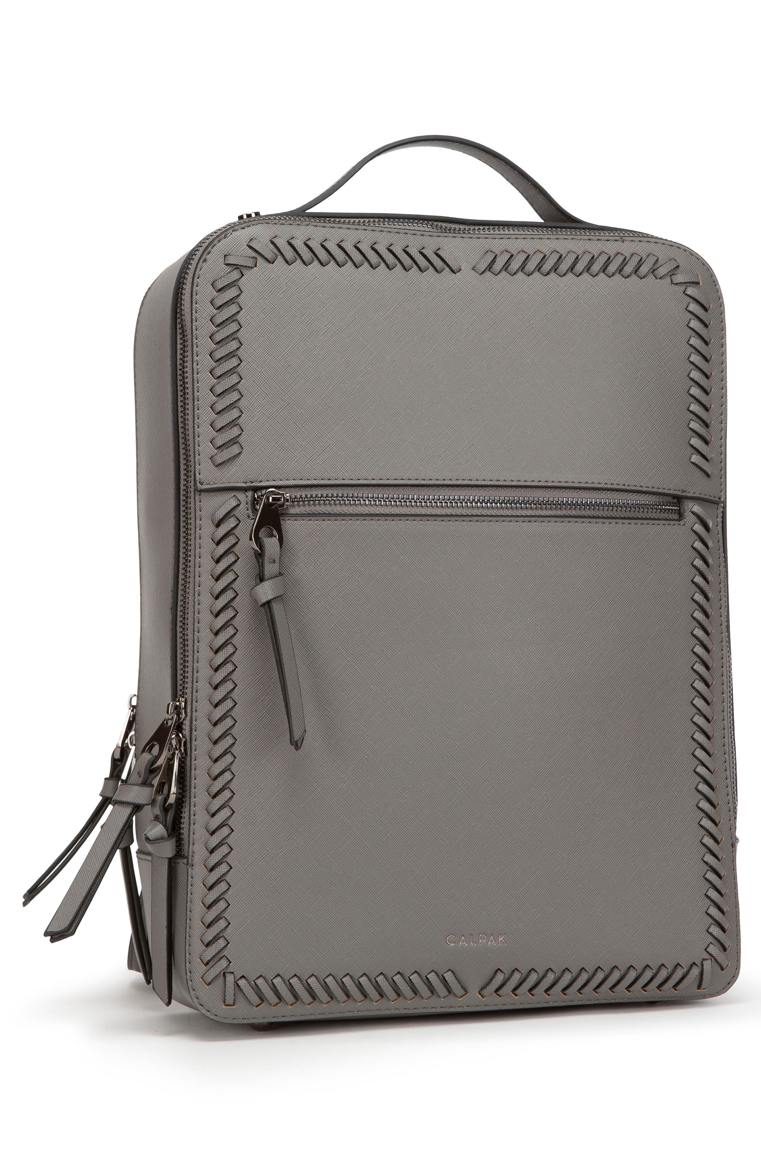 CALPAK Kaya Faux Leather Laptop Backpack, Alternate, color, 