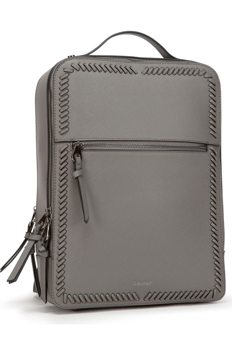 CALPAK Kaya Faux Leather Laptop Backpack, Alternate, color,