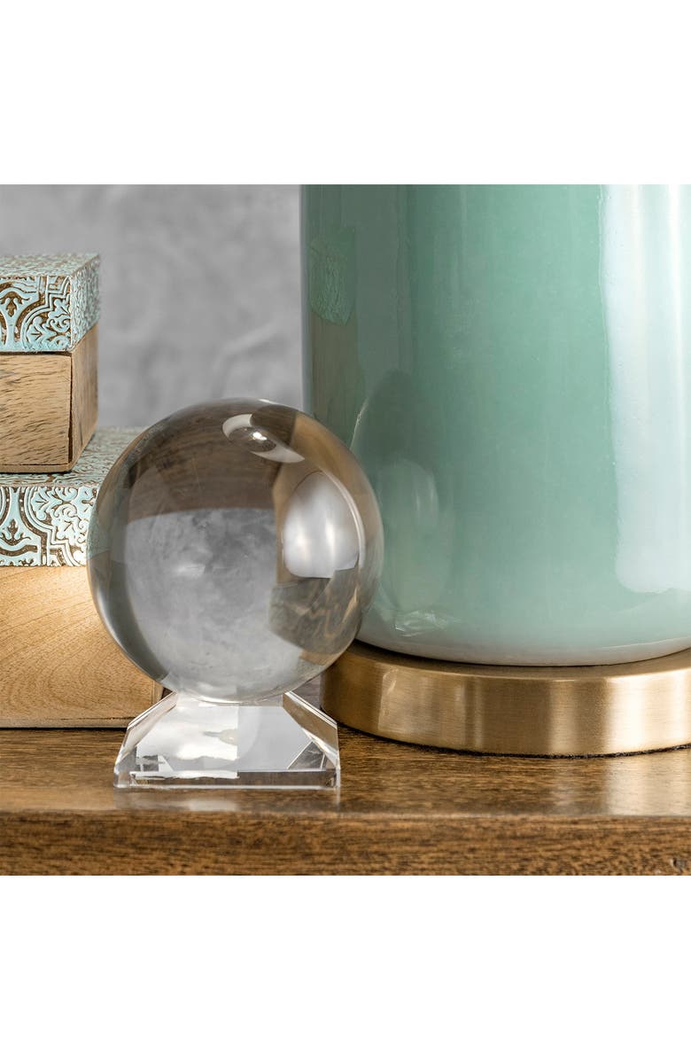 NULOOM Green Bell 26" Ceramic Table Lamp, Alternate, color,