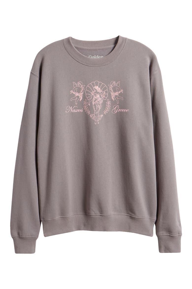 Naxos Greece Graphic Sweatshirt, Alternate, color, WASHED CASTLEROCK