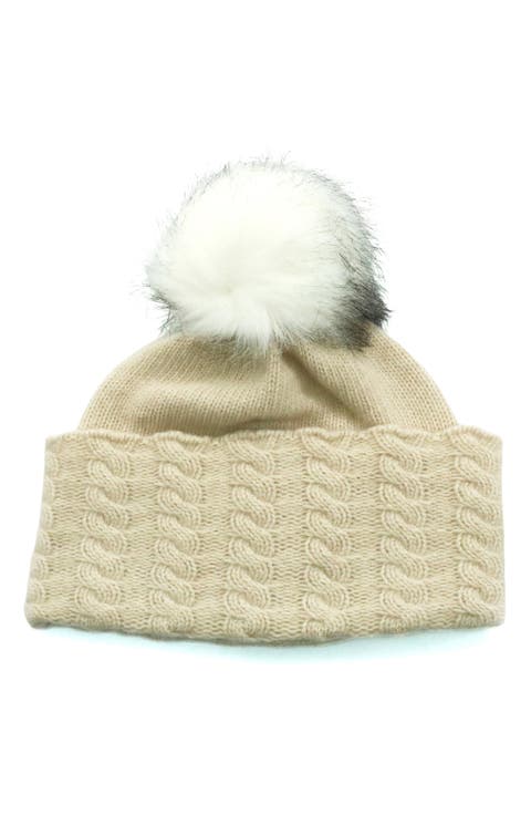Faux Pom Beanie