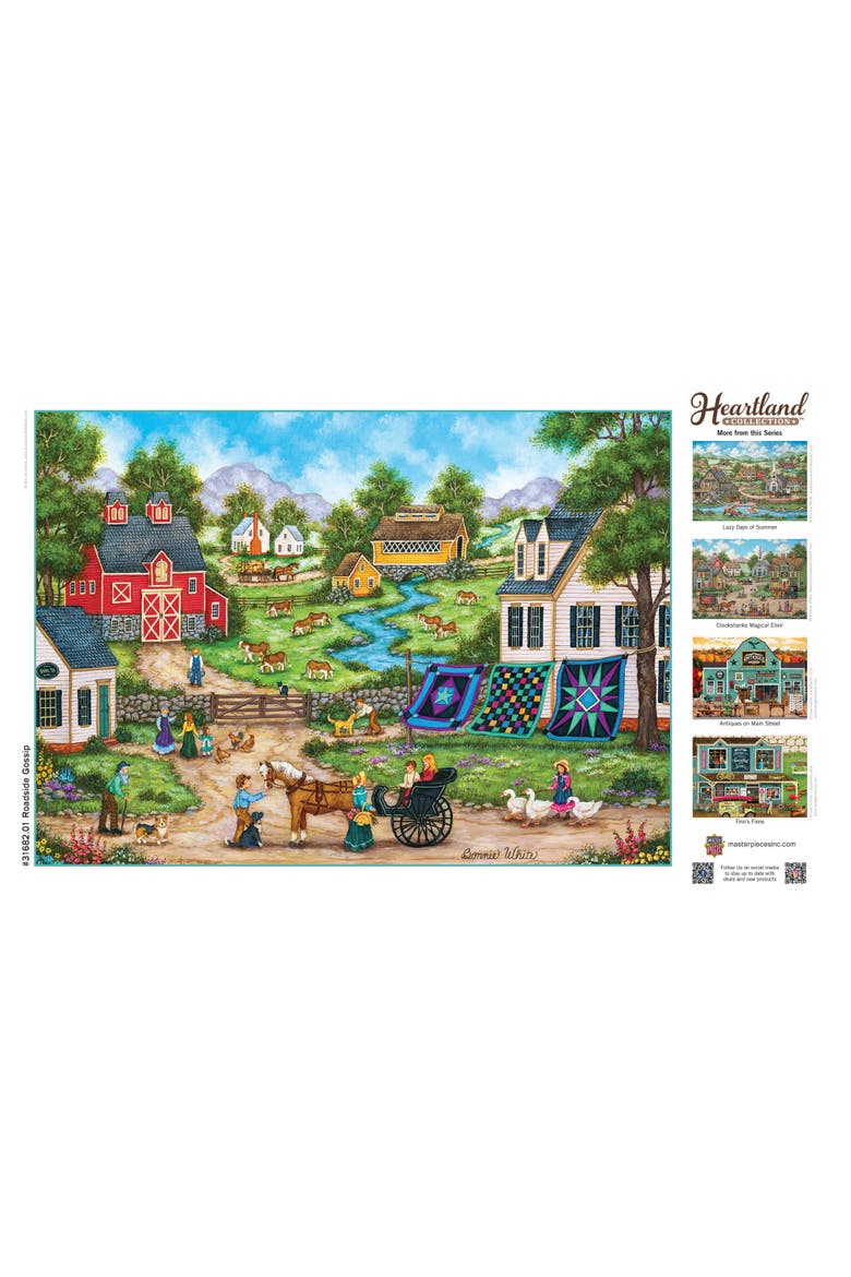Roadside Gossip 500 Piece Jigsaw Puzzle, Alternate, color, Multicolor