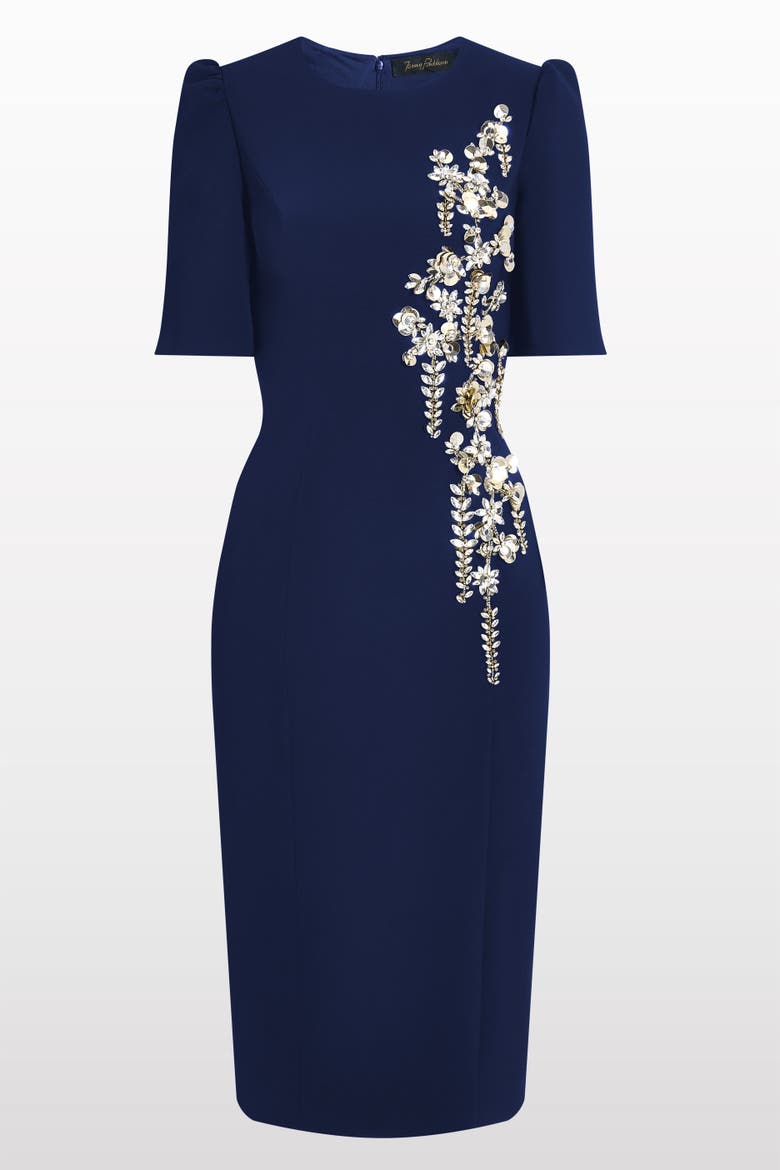 Roma Midi Dress, Main, color, Midnight Kiss