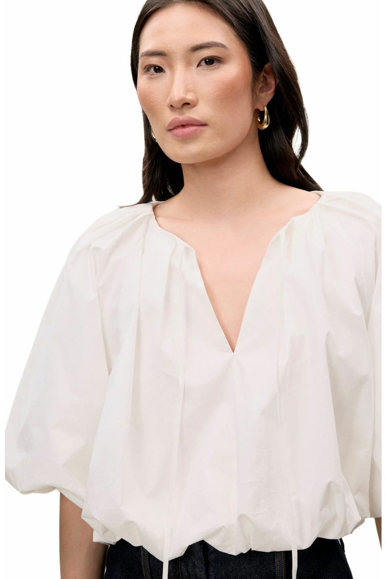 Priya Bubble Top, Alternate, color, MILK