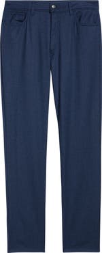 Canali Regular Fit Wool Flannel Pants