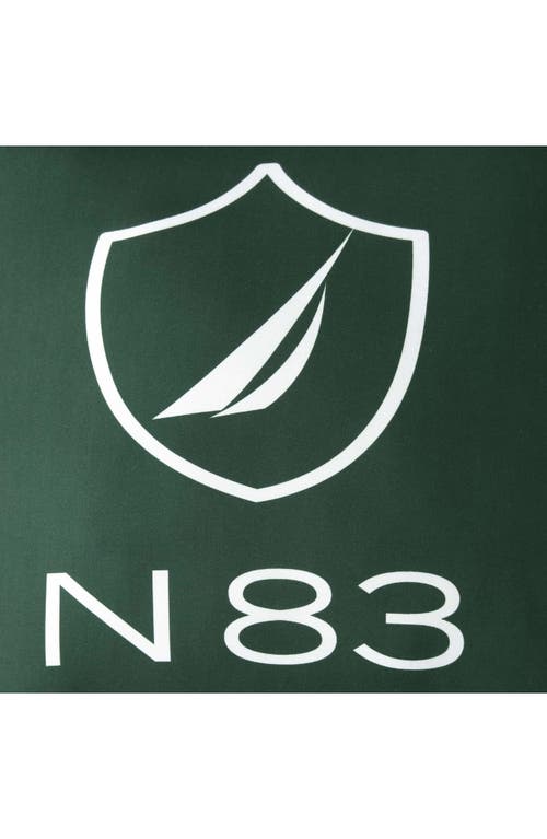 Nautica N83 Boat Printed Decorative Pillow In Green