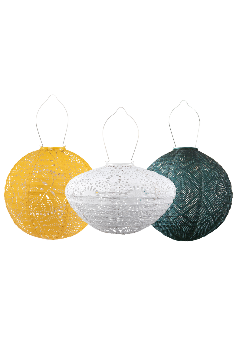Allsop Home & Garden Green Bay Soji Stella Solar Lantern 3-pack, Main, color, Multi Color