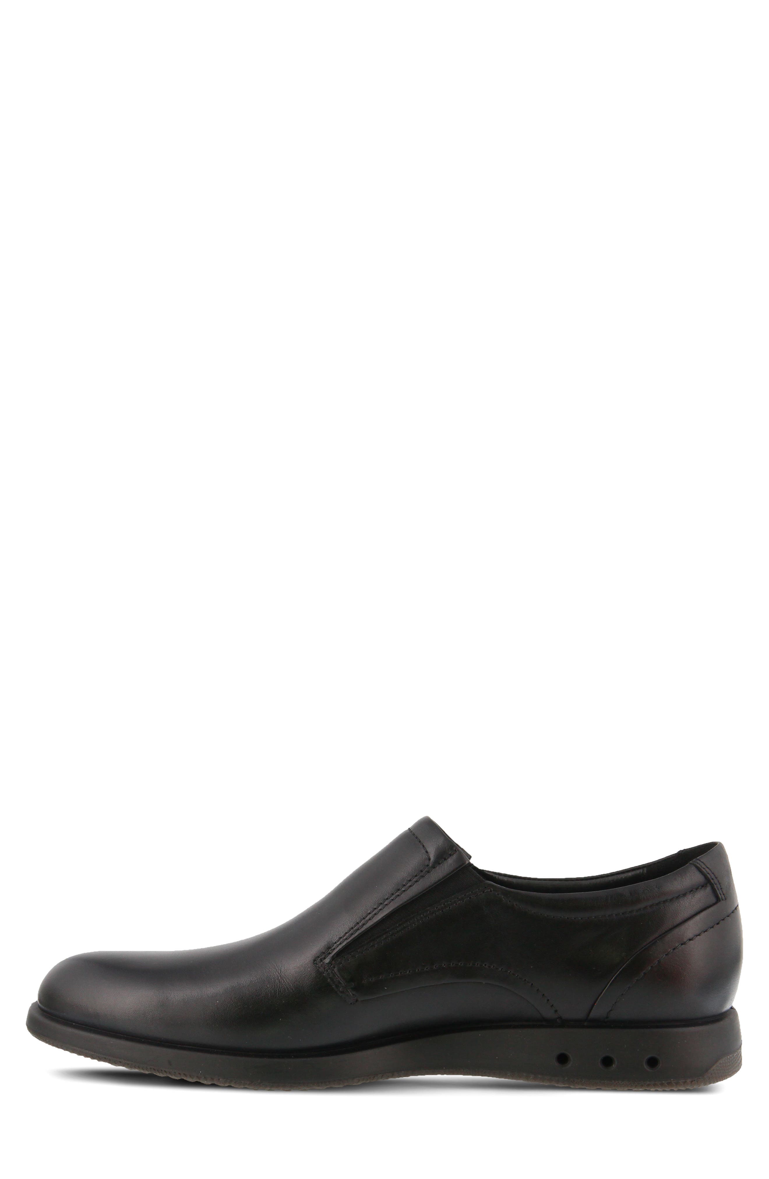 Spring Step John Leather Loafer, Alternate, color, Black