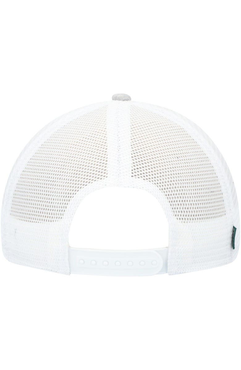 LEGACY ATHLETIC Men's Legacy Athletic Heather Gray/White MIT Engineers The Champ Trucker Snapback Hat, Alternate, color, 