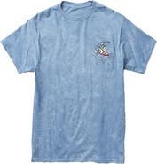Baja Llama WHITE LOBSTER - ACID WASH PRIMO GRAPHIC TEE