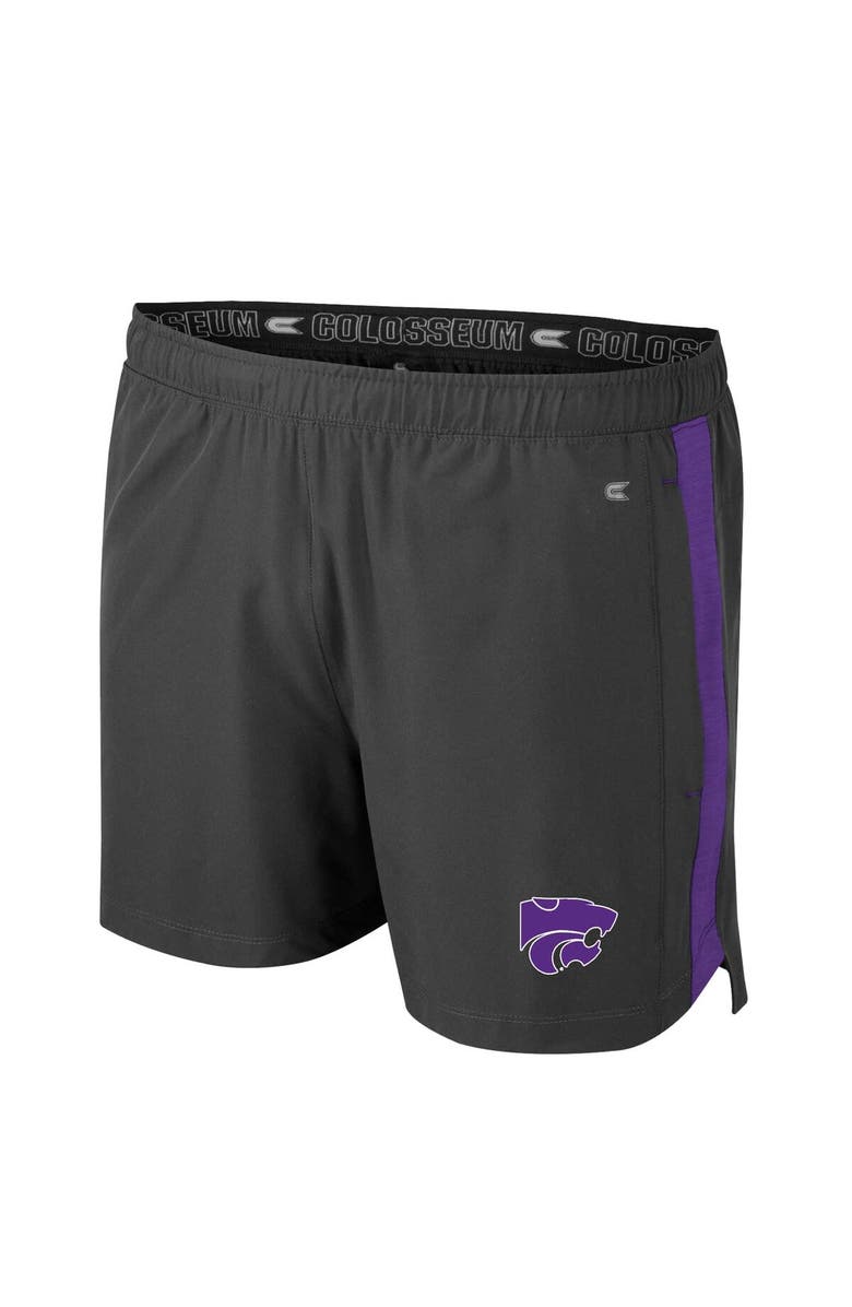 COLOSSEUM Men's Colosseum Charcoal Kansas State Wildcats Langmore Shorts, Alternate, color, Charcoal