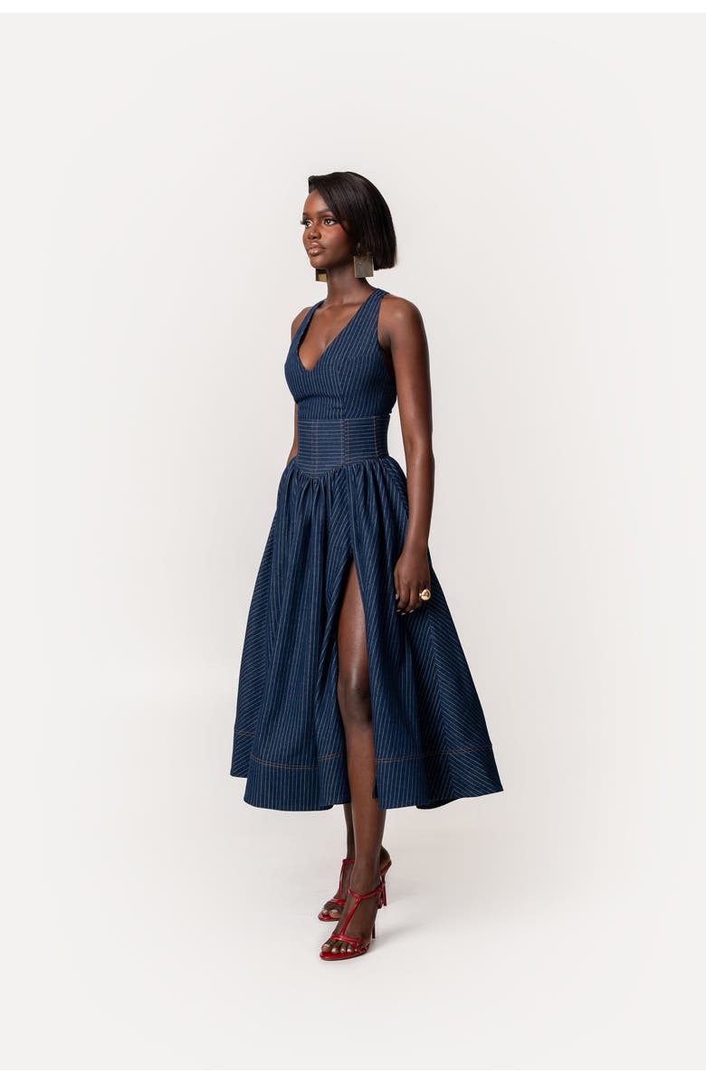 OFUURE Noemi Midi Dress, Main, color, Denim
