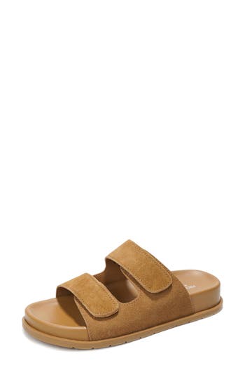 Project Cloud Aurelia Slide Sandal in Chestnut Suede at Nordstrom Rack, Size 8