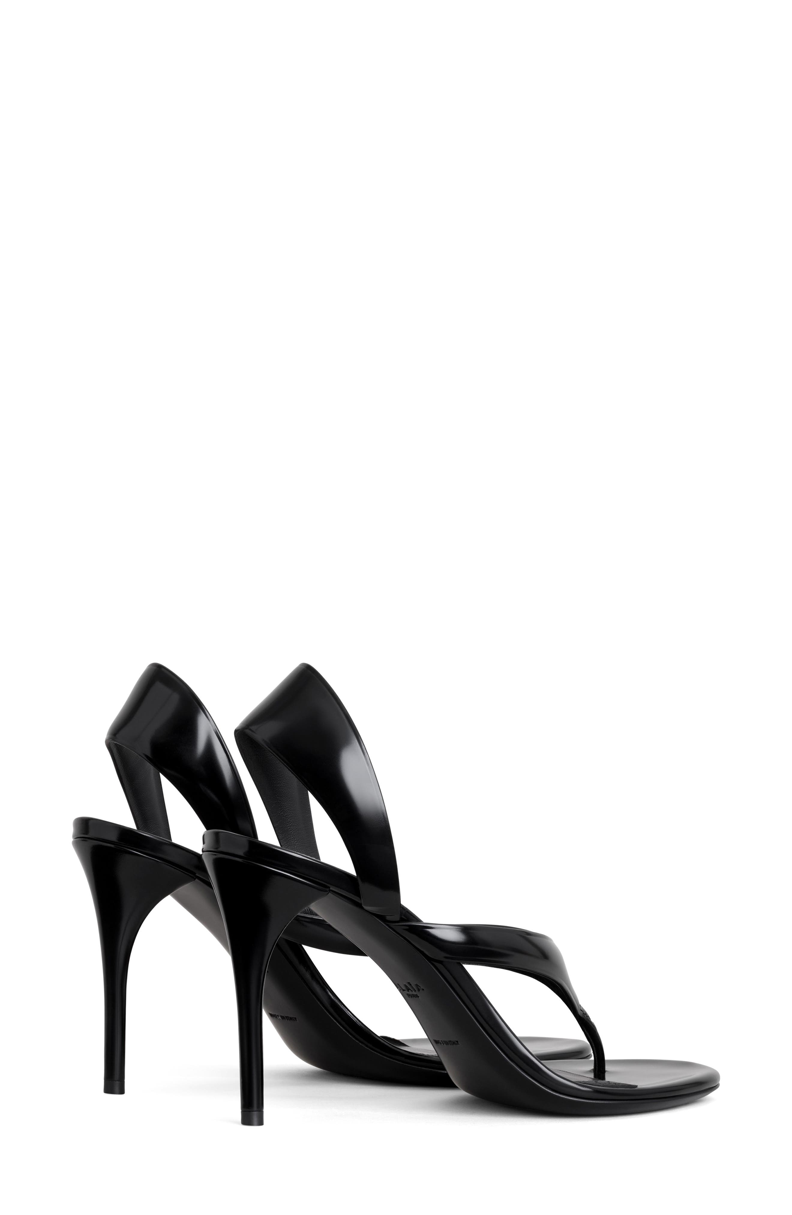 Alaïa Infradito Slingback Sandal, Alternate, color, 