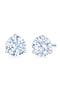 Round Diamond & Platinum Stud Earrings