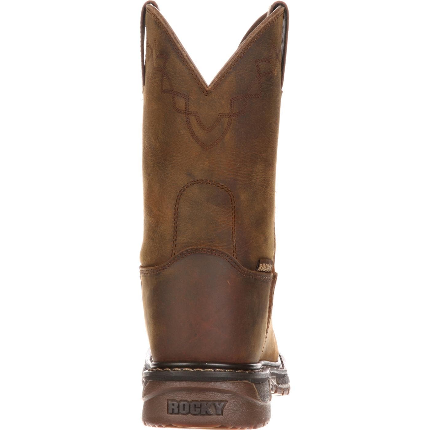Rocky Ride Roper Western Boot, Alternate, color, Trail Brown