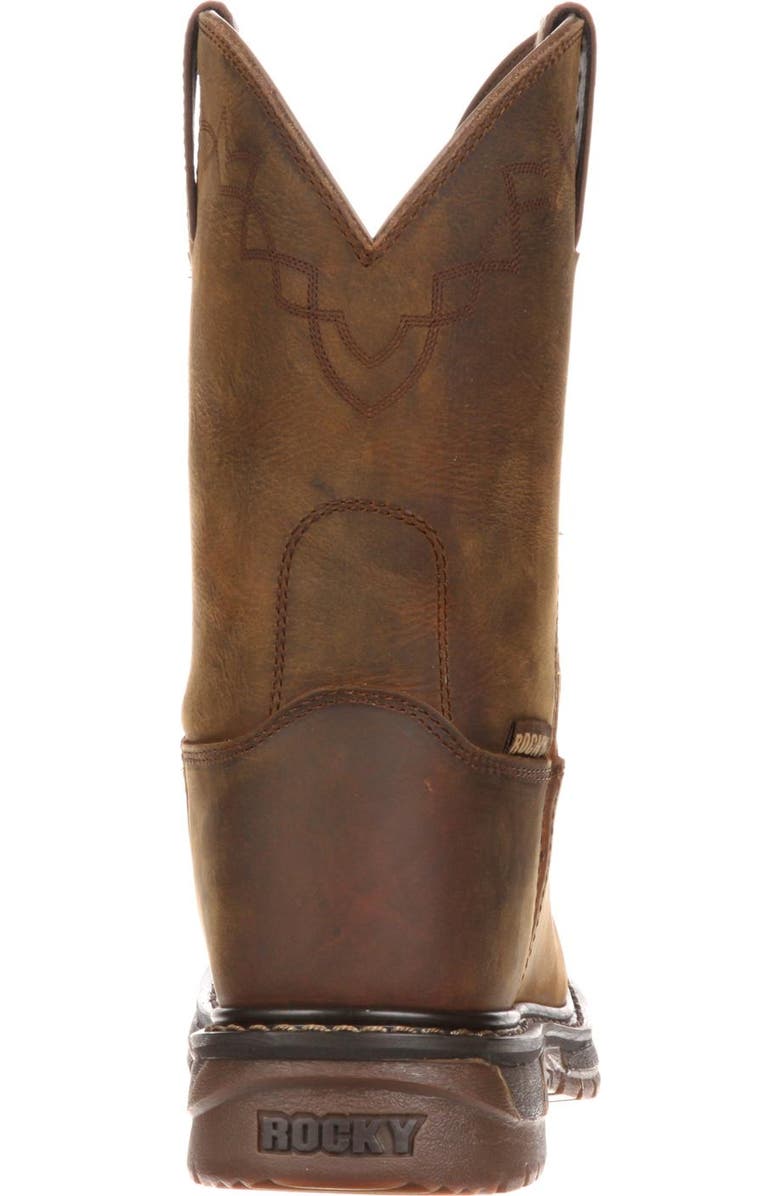 Rocky Ride Roper Western Boot, Alternate, color, Trail Brown
